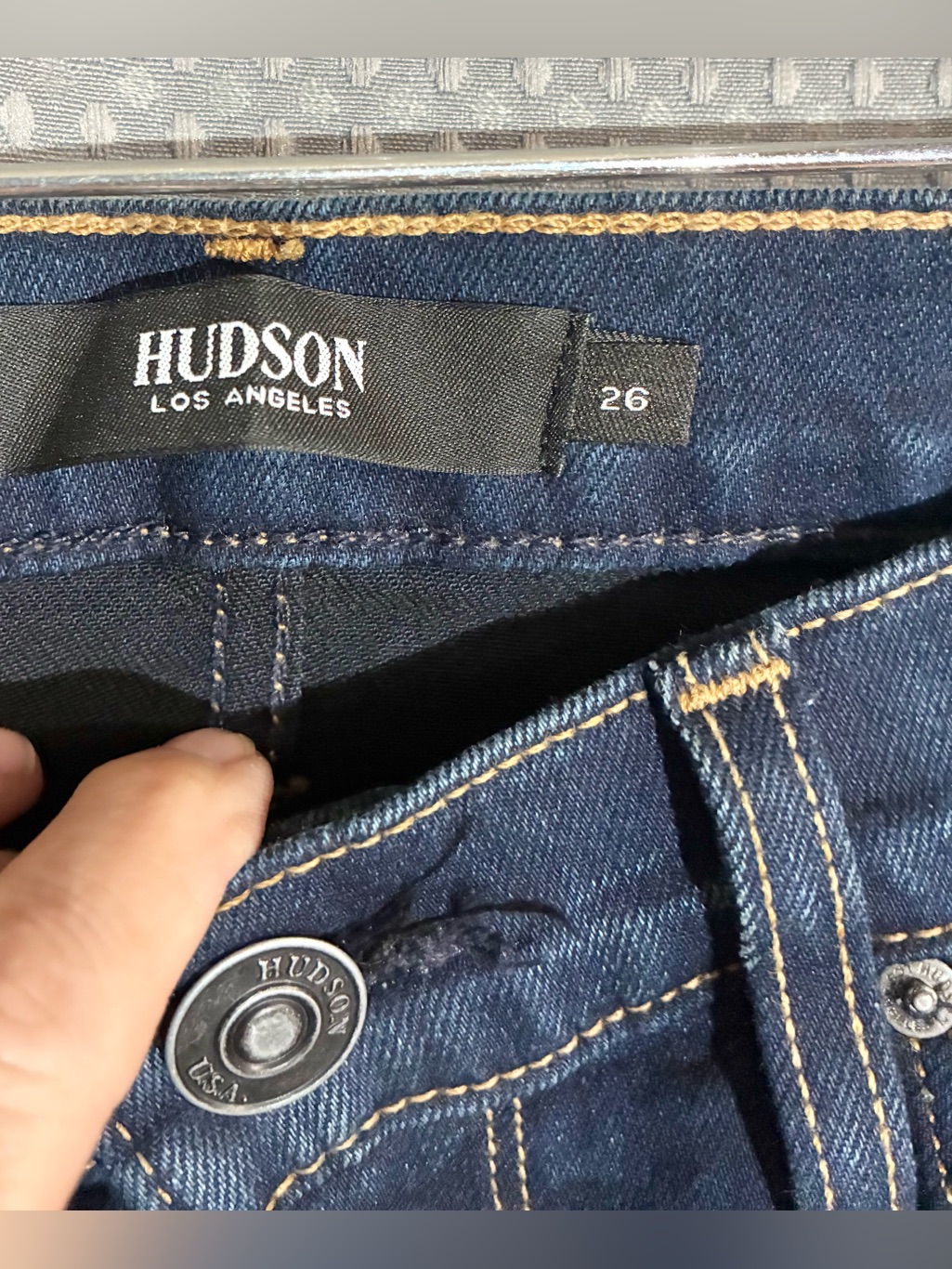 Hudson Barbara Jeans Sz 26 Italian Stretch Denim High Rise Skinny New W/Tags — image 7 of 8